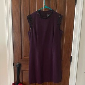 Vince Camuto Deep Purple Mini Dress